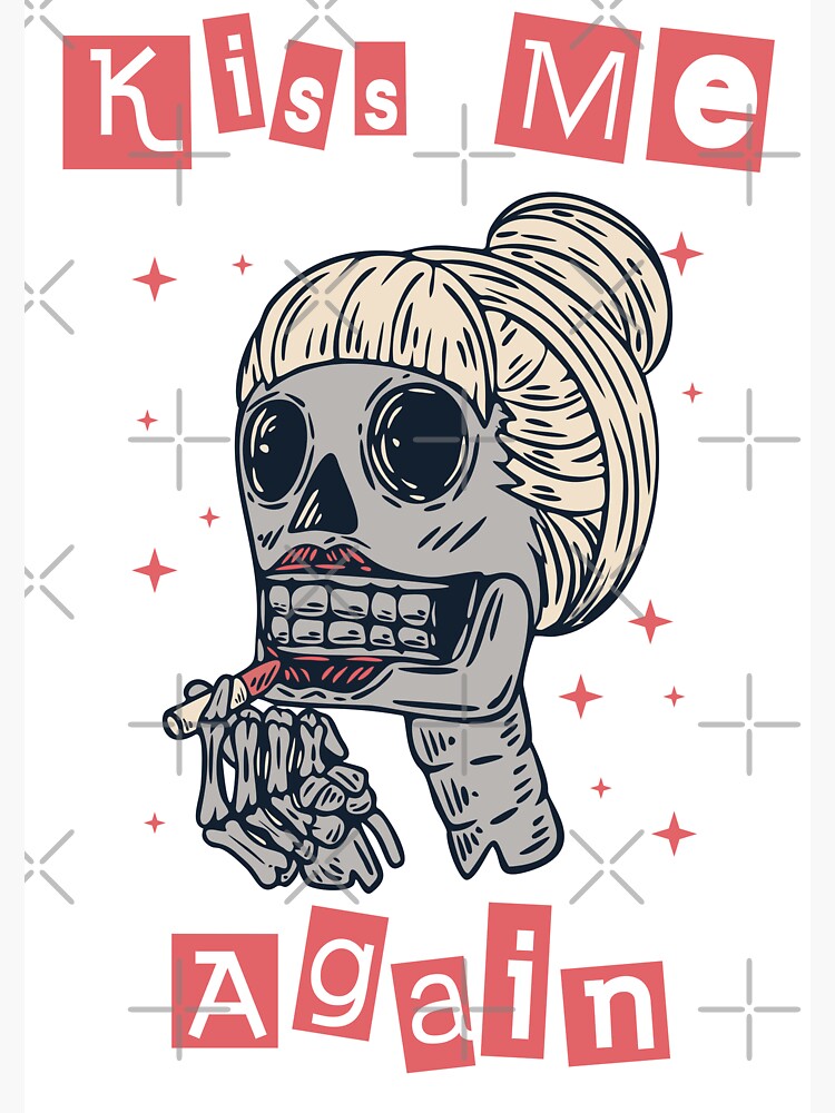 "Kiss me again printables" Sticker for Sale by abhi2r | Redbubble