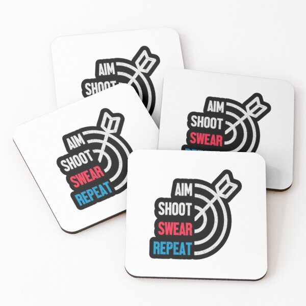 Item preview, Aim Shoot Swear Repeat   designed and sold by MaryMaster.