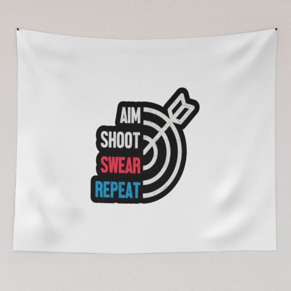 Item preview, Aim Shoot Swear Repeat   designed and sold by MaryMaster.