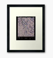 USGS TOPO Map Georgia GA Crawley 20110310 TM Inverted Framed Print