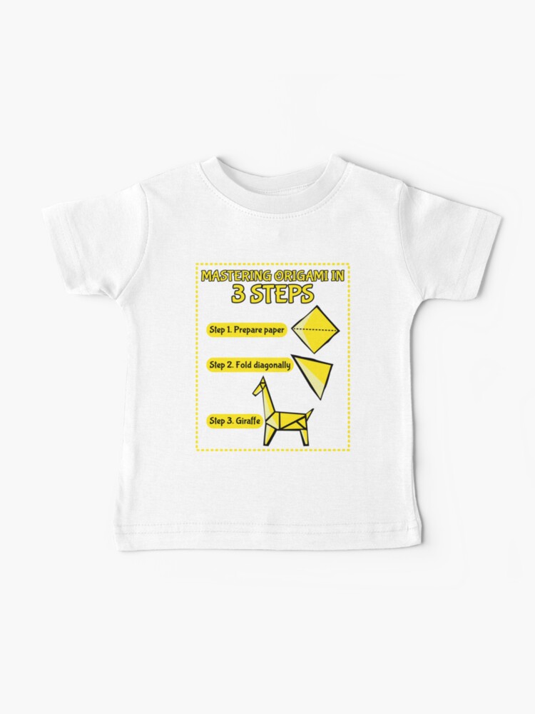 Funny Origami Baby T Shirt