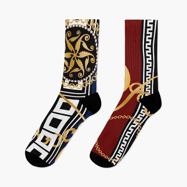 Item preview, Tribal pattern with gold chains designed and sold by FGCART.
