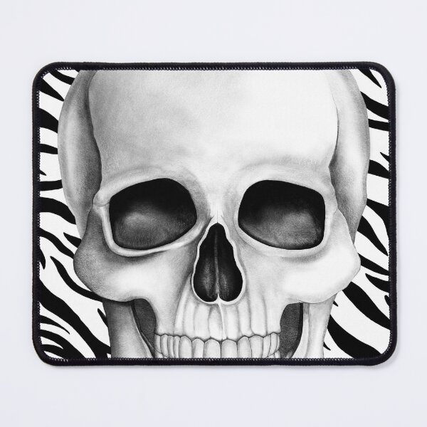 Item preview, Skull (On Zebra Print Background) designed and sold by GDGCreations.