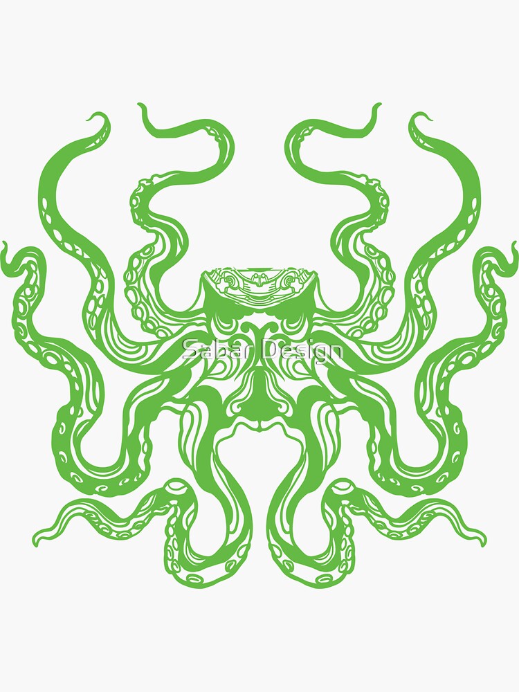 Angry Octopus Sticker For Sale By Sabardesign1 Redbubble 9432