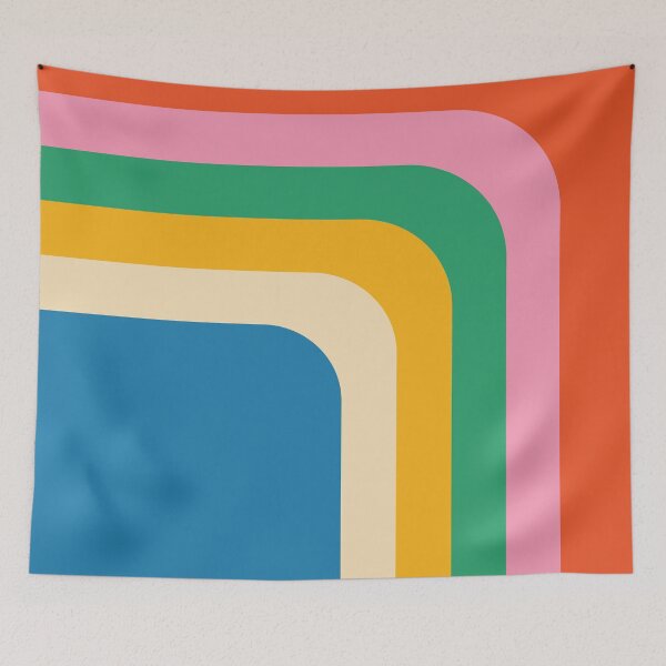 Item preview, Retro Colorful Abstract Geometric Pattern designed and sold by ind3finite.