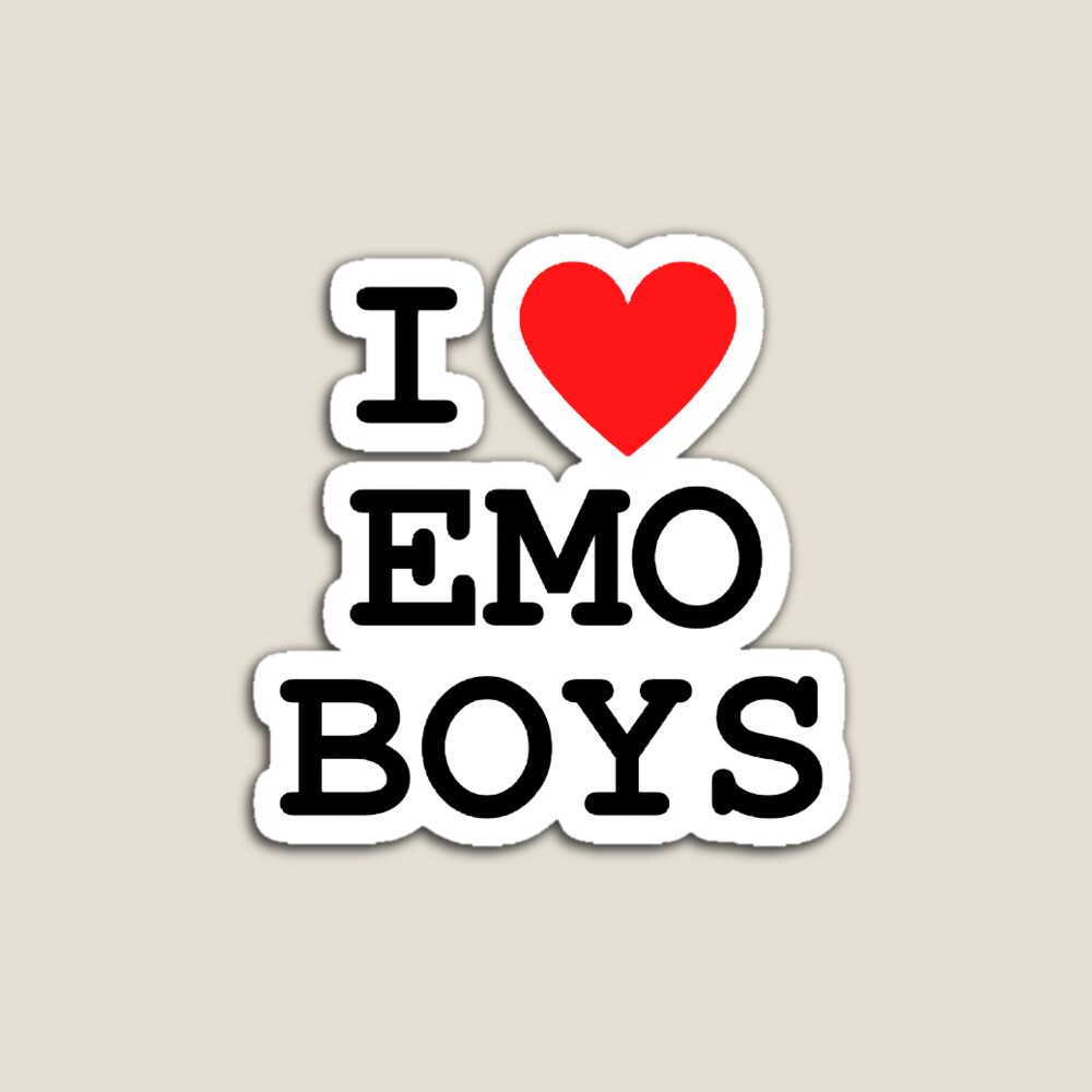 I love emo boys | Sticker