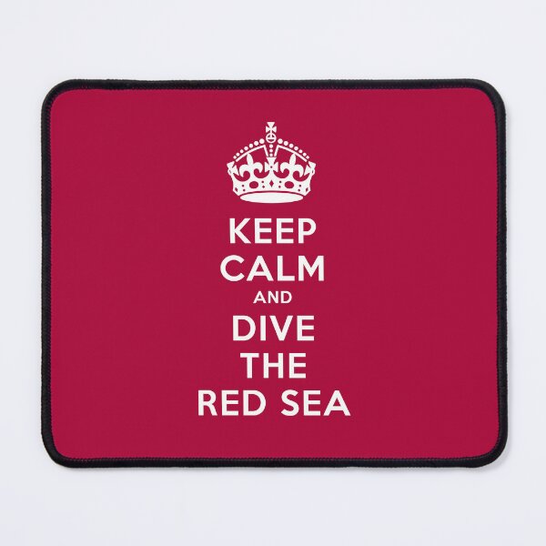 Item preview, Keep Calm and Dive the Red Sea retro dark red designed and sold by Twenty Twenty Visions.
