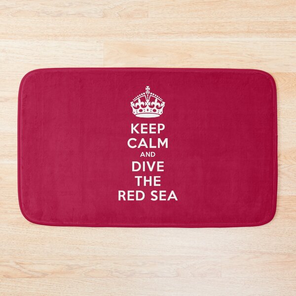 Item preview, Keep Calm and Dive the Red Sea retro dark red designed and sold by Twenty Twenty Visions.