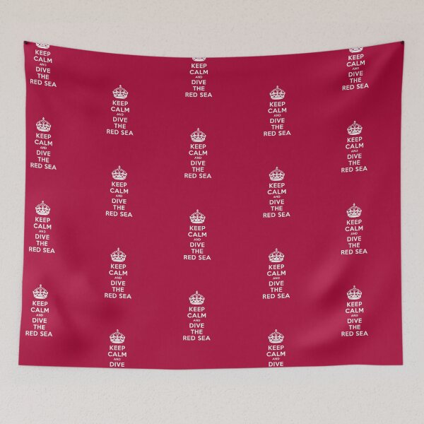Item preview, Keep Calm and Dive the Red Sea retro dark red designed and sold by Twenty Twenty Visions.