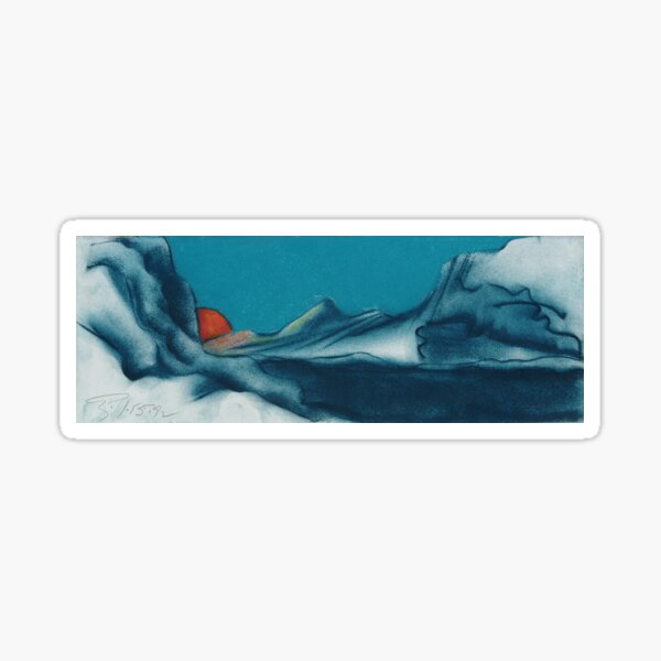Red Sun on a Distant Planet Sticker