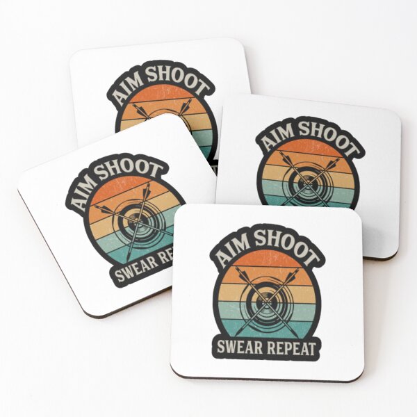 Item preview, Aim Shoot Swear Repeat designed and sold by MaryMaster.
