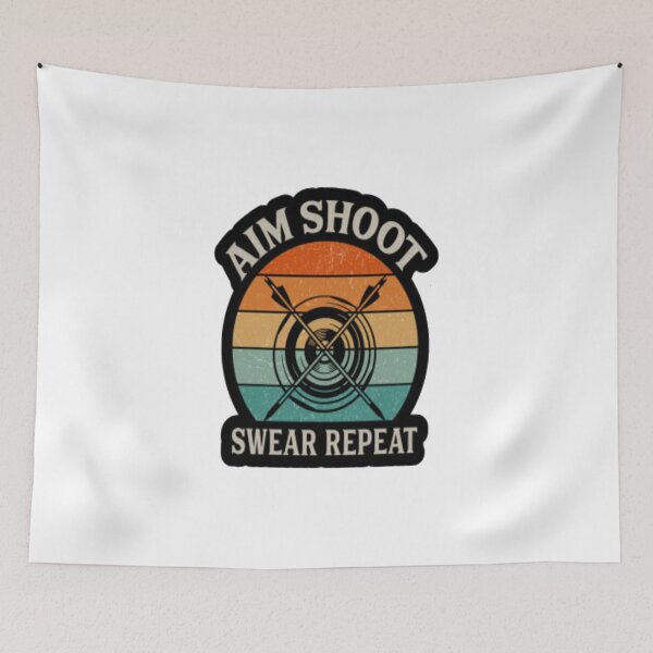 Item preview, Aim Shoot Swear Repeat designed and sold by MaryMaster.