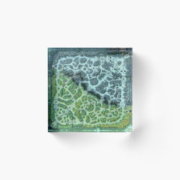 Dota 2 Reborn 7.00 Reef HD Map Acrylic Block