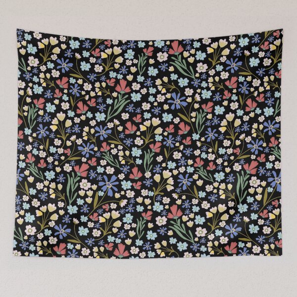 Item preview, Folk Floral - Black designed and sold by KBurnsArt.