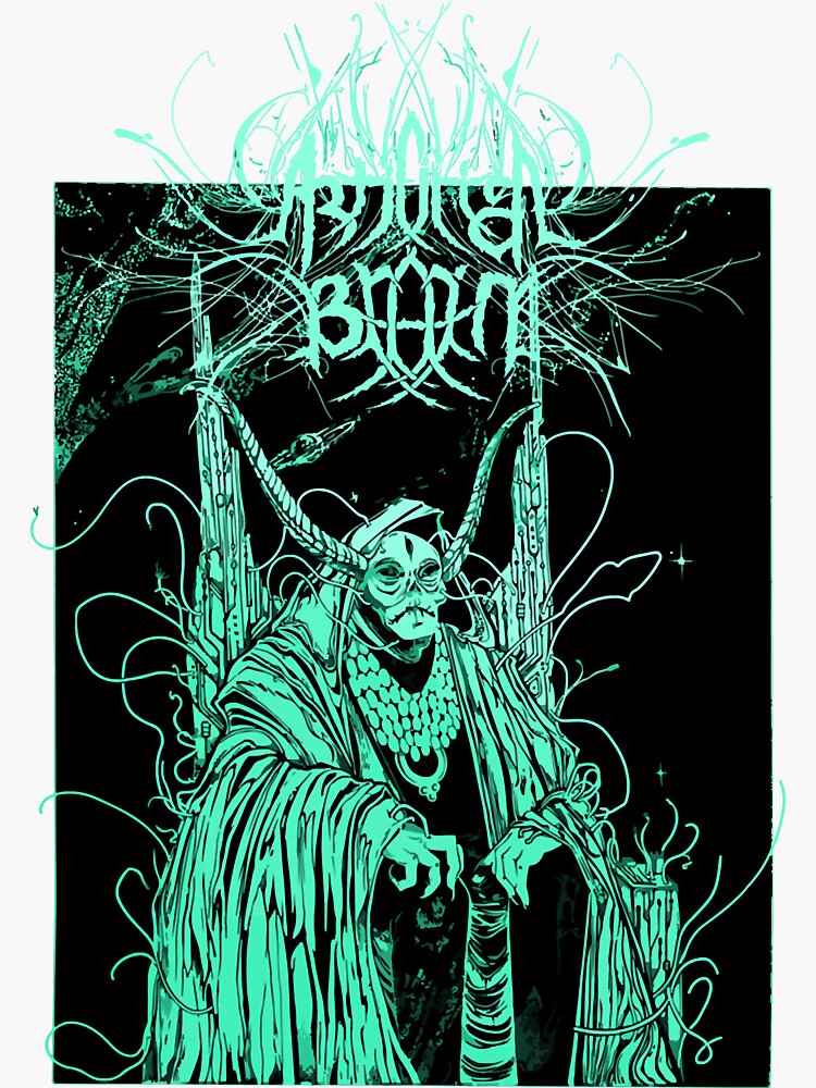 "Artificial brain band merch" Sticker for Sale by ElizabethFowl Redbubble