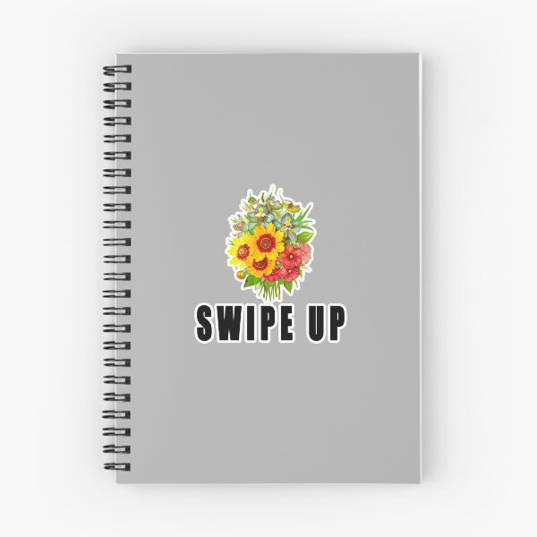 Item preview, Swipe Up Arrow Button Flowers designed and sold by PodiShawna.