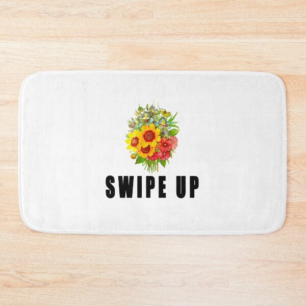 Item preview, Swipe Up Arrow Button Flowers designed and sold by PodiShawna.