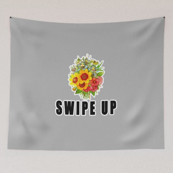 Item preview, Swipe Up Arrow Button Flowers designed and sold by PodiShawna.