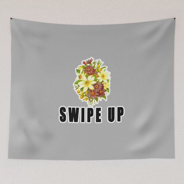 Item preview, Swipe Up Arrow Button Flower Bouquet designed and sold by PodiShawna.