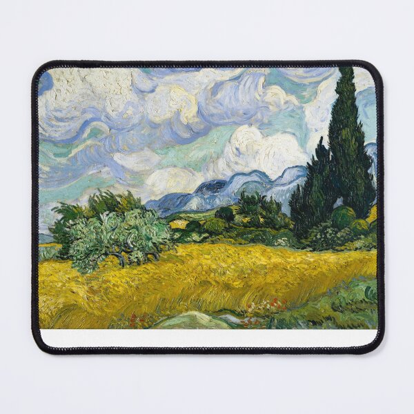 Item preview, Wheat Fields with Cypress designed and sold by CreativeBuck.