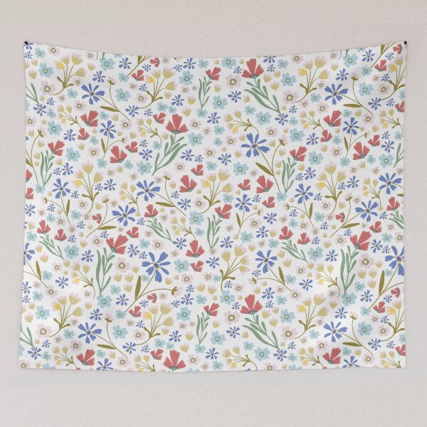 Item preview, Folk Floral - White designed and sold by KBurnsArt.