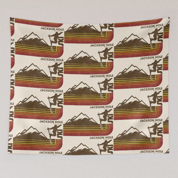 Item preview, Retro Jackson Hole 70s/80s Style Skiing Stripe designed and sold by ourkid.
