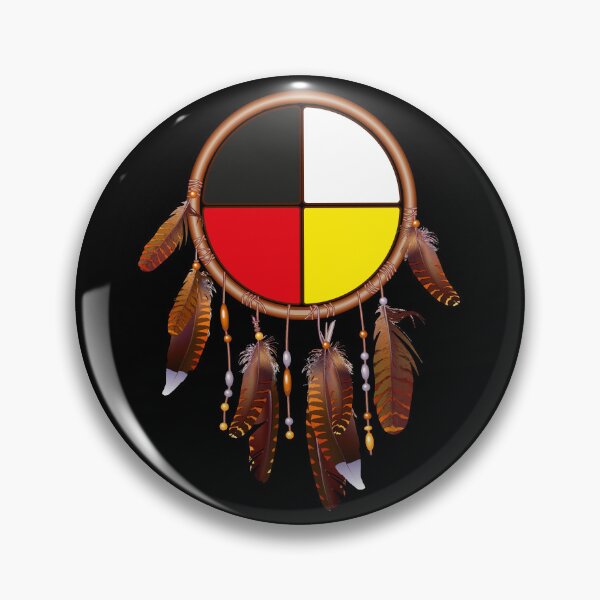 Item preview, Native American-medicine wheel-dreamcatcher designed and sold by nativeStor.