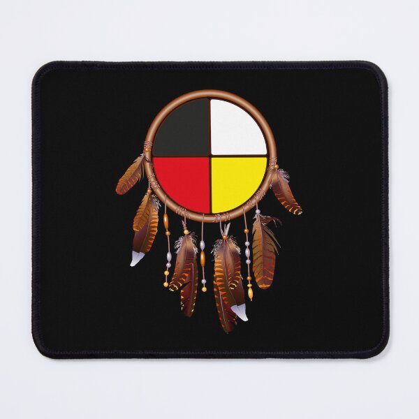 Item preview, Native American-medicine wheel-dreamcatcher designed and sold by nativeStor.