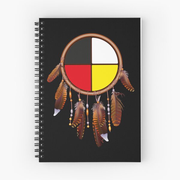 Item preview, Native American-medicine wheel-dreamcatcher designed and sold by nativeStor.