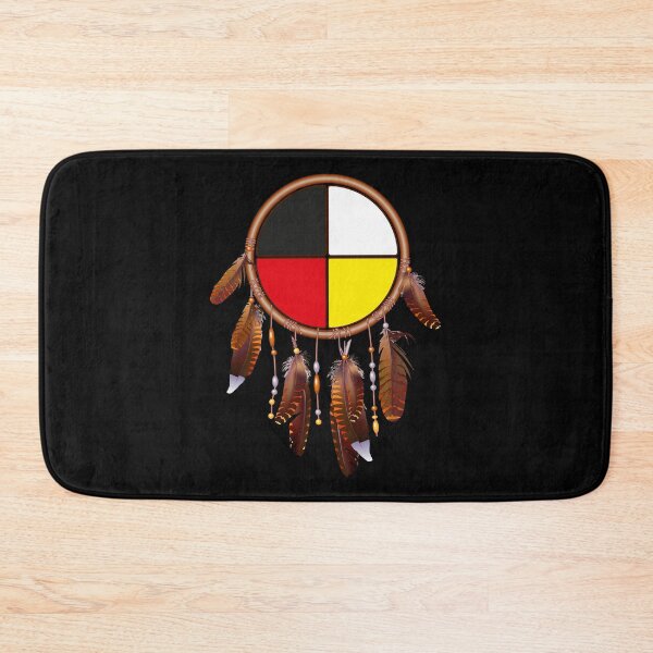 Item preview, Native American-medicine wheel-dreamcatcher designed and sold by nativeStor.