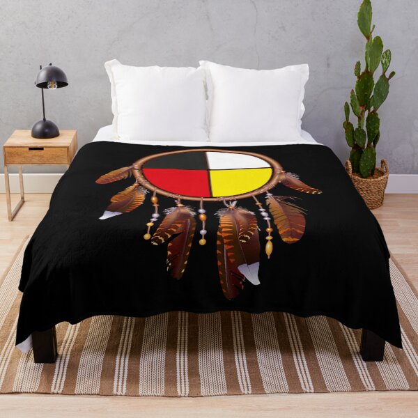 Item preview, Native American-medicine wheel-dreamcatcher designed and sold by nativeStor.