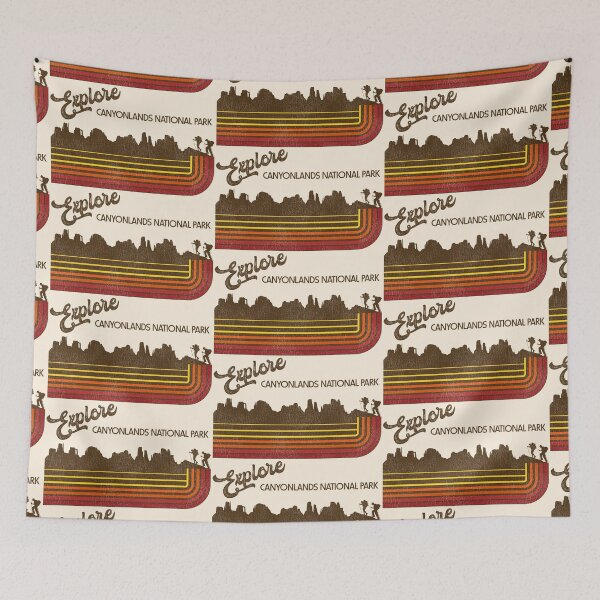 Item preview, Explore Canyonlands National Park Retro 70s/80s Stripe designed and sold by ourkid.