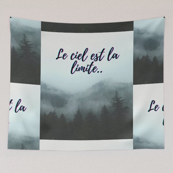 Item preview, Sky is not the limit - popular french quotes theme gifts  designed and sold by RebelliousRosee.
