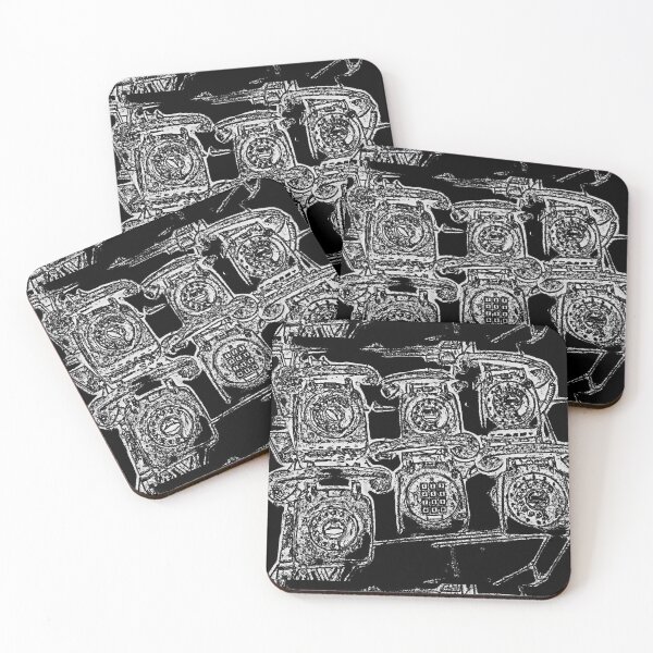Item preview, Vintage retro rotary phones abstract by Iritof designed and sold by iritof.