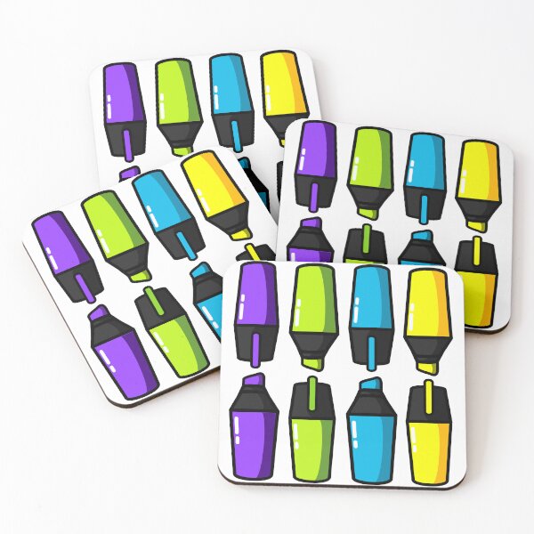Item preview, Criss-Cross Row of Open Highlighters designed and sold by GoobyCloud.