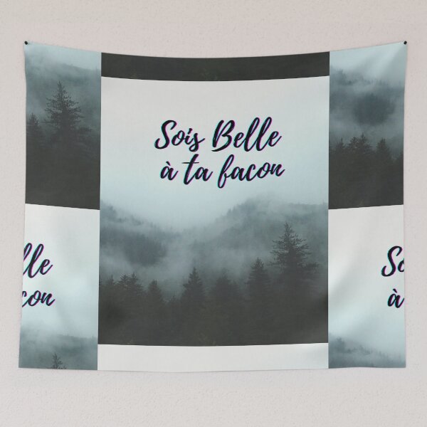 Item preview, Be beautiful in your own way - popular French quotes theme gifts  designed and sold by RebelliousRosee.