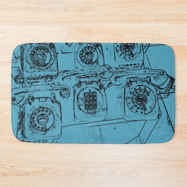 Item preview,  Vintage retro rotary phones abstract by Iritof designed and sold by iritof.