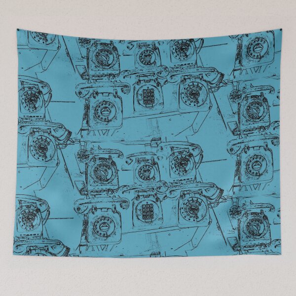 Item preview,  Vintage retro rotary phones abstract by Iritof designed and sold by iritof.