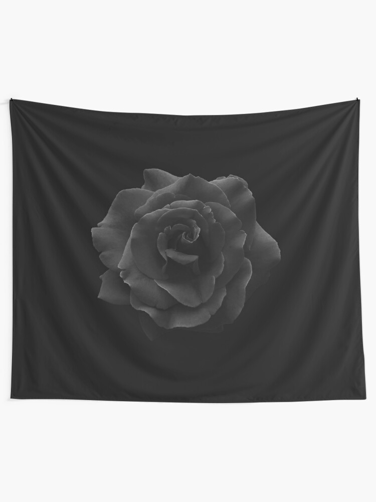 Tela decorativa «Una sola rosa negra grande de alta resolución.» de worn |  Redbubble