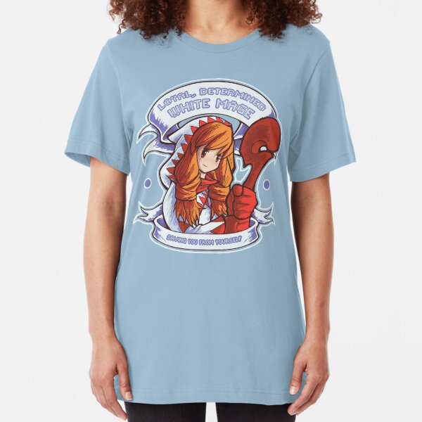 Loyal, Determined White Mage Slim Fit T-Shirt