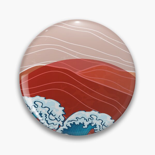 Item preview, Overnight Waves -Japanese waves and mountains designed and sold by Zaraharding.