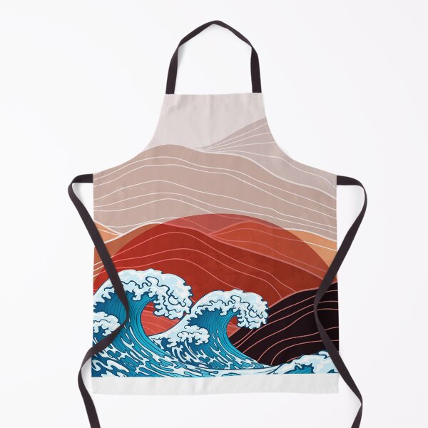 Item preview, Overnight Waves -Japanese waves and mountains designed and sold by Zaraharding.