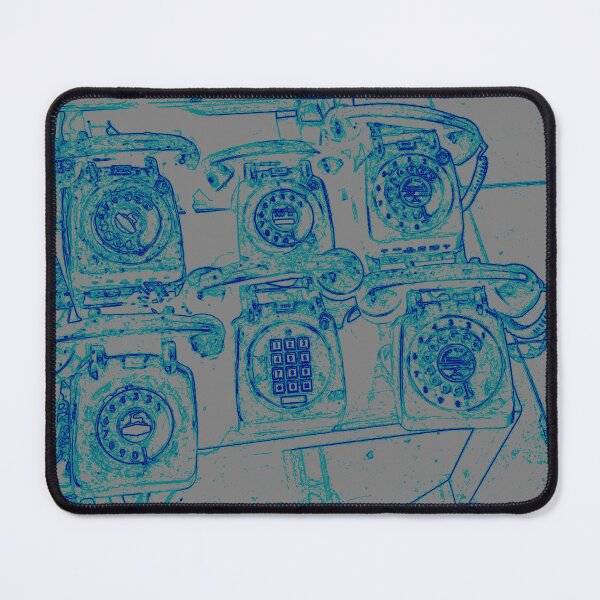 Item preview, Vintage retro rotary phones abstract by Iritof designed and sold by iritof.
