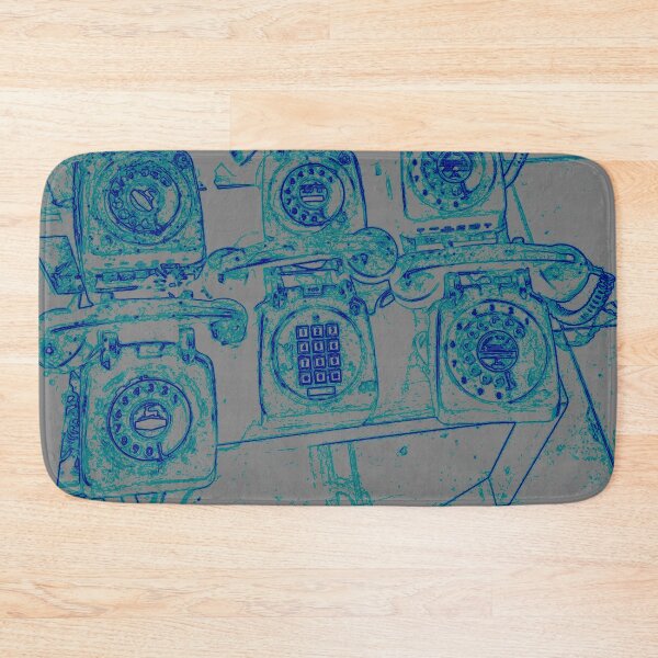 Item preview, Vintage retro rotary phones abstract by Iritof designed and sold by iritof.