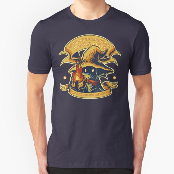 Strong Independent Black Mage Slim Fit T-Shirt