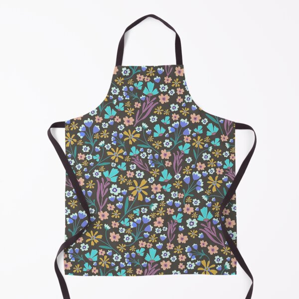 Item preview, Folk Floral - 70s Multi Gray designed and sold by KBurnsArt.