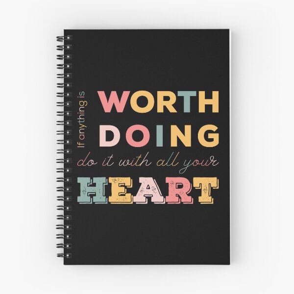 Item preview, If anything is worth doing, do it with all your heart | Colorful designed and sold by JenTrinhArt.