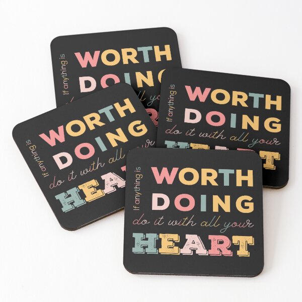 Item preview, If anything is worth doing, do it with all your heart | Colorful designed and sold by JenTrinhArt.