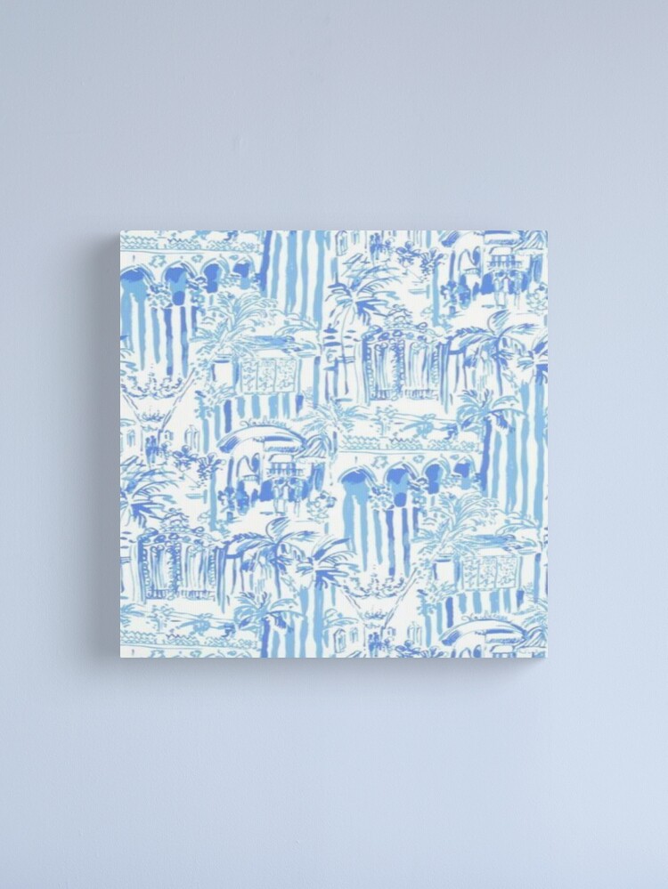 Blue preppy wallpaper print Greeting Card for Sale by KristenST