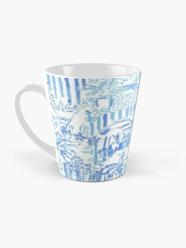 Blue preppy wallpaper print Coffee Mug for Sale by KristenST